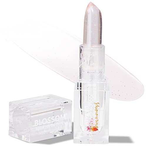 Blossom Lip Gloss with Real Flowers - Moisturizing Color Changing Balm