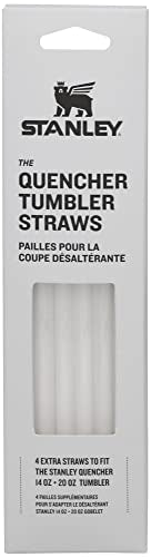 Stanley Quencher Tumbler Replacement Straws - 4 Pack, BPA-Free