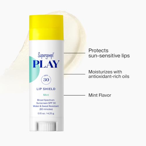 Supergoop! PLAY Lip Shield SPF 30 - Hydrating Lip Balm for Dry Lips