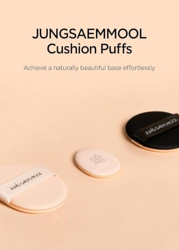 JUNG SAEM MOOL Cushion Foundation Puff Set - 2 Round 2.1 Inch Makeup Sponges