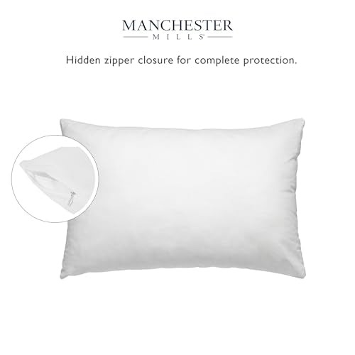 Protect360 Queen Pillow Protectors - Set of 2, Waterproof with Microban