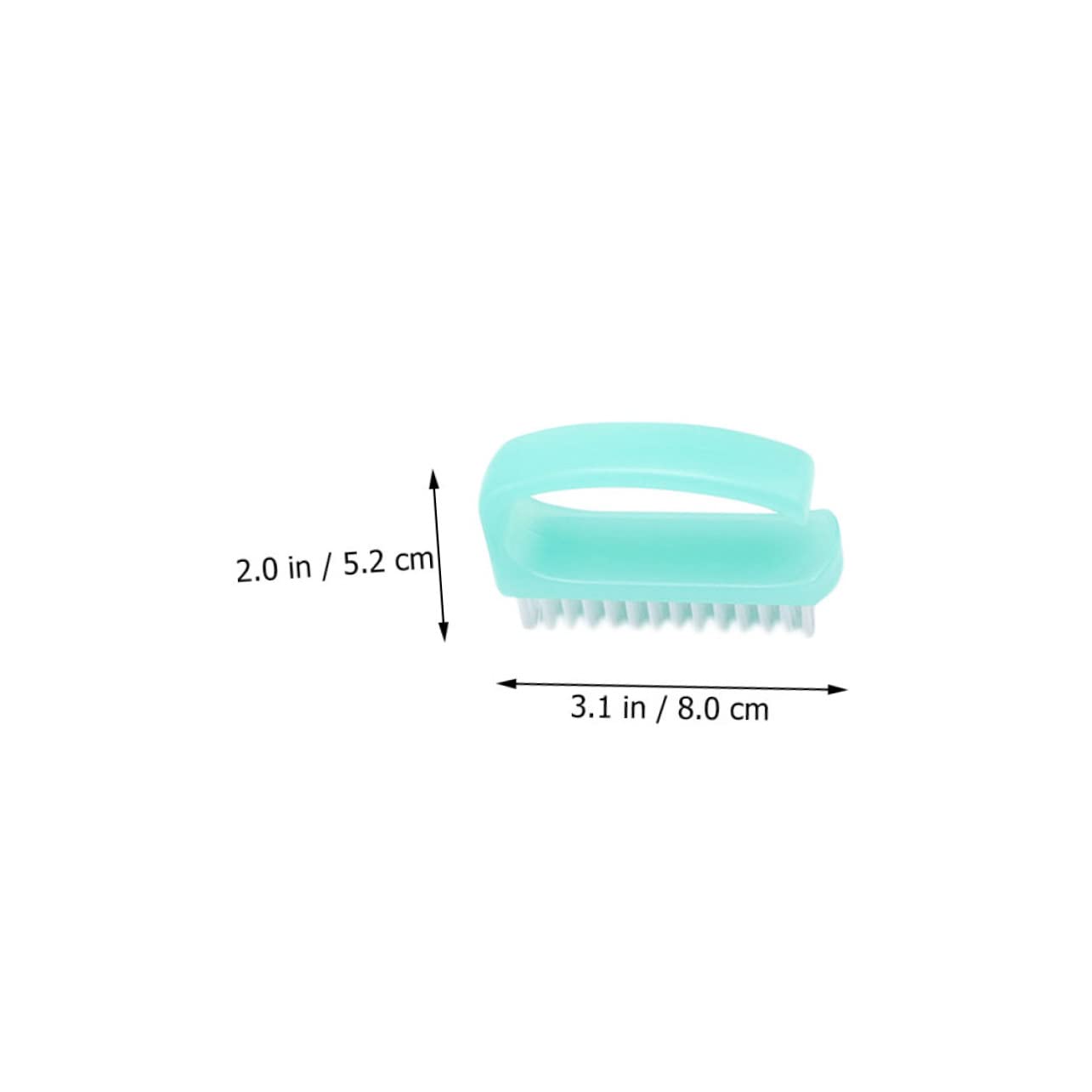 FRCOLOR 4Pcs Nail Cleaning Brush Durable Fingernail Brush for Manicure Dust Removal Soft Bristles for Gentle Nail Care Selection Essential Random Color