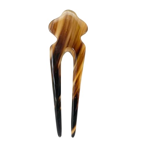 Handmade Natural Buffalo Horn Hair Stick, 5.5-Inch Vintage Hair Pin