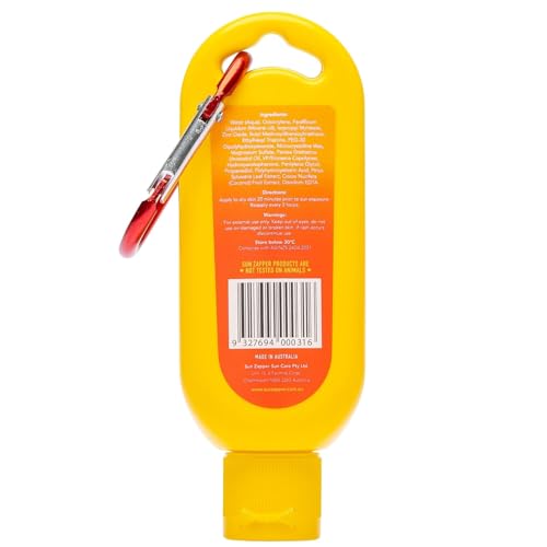 Sun Zapper Clear Zinc Sunscreen SPF 50+ - Travel Size 60mL