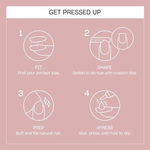 OPI On Point Bride or Die White French Tip Press-On Nails | Medium Almond, Reusable & Long Lasting