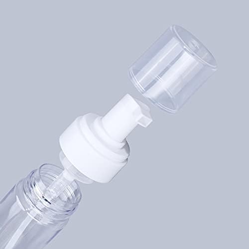 Foaming Dispenser Spray Bottle - 7oz Transparent Plastic Foam Pump | Travel Soap Container (2-Pack)