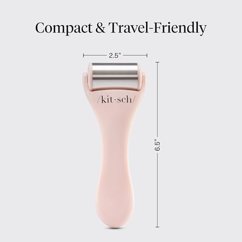 Kitsch Pink Ice Face Roller for Cooling & Puffiness Reduction - Women & Men