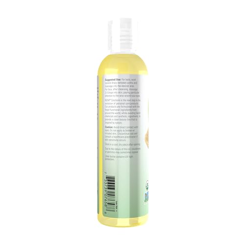 NOW Foods Organic Sweet Almond Oil, 100% Pure Moisturizing Skin Care, 8 oz
