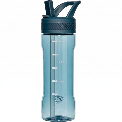 OLDLEY 20oz Kids Water Bottle with Straw - BPA-Free, Leakproof & Cup Holder Friendly - Midnight Blue
