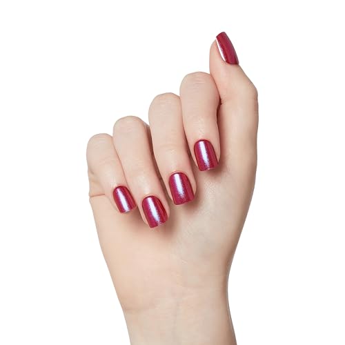 imPRESS No Glue Press On Nails, Red Squoval, 30 Count Kit