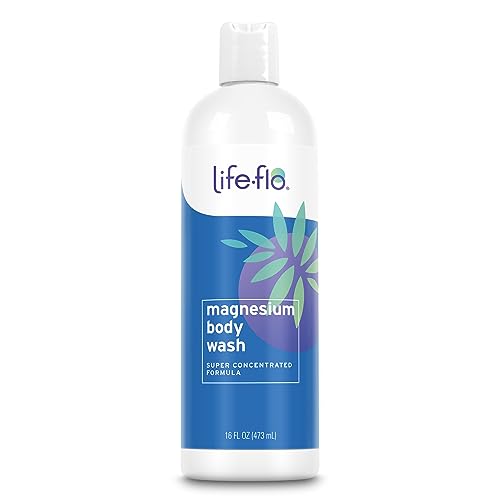 LIFE-FLO Magnesium Body Wash with Peppermint & Rosemary Oil, 16oz