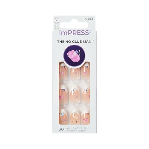imPRESS Easter Elegance No Glue Press On Nails - Medium Oval