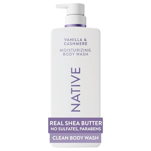 Native Moisturizing Body Wash for Women & Men - Vanilla & Cashmere, 22 fl oz