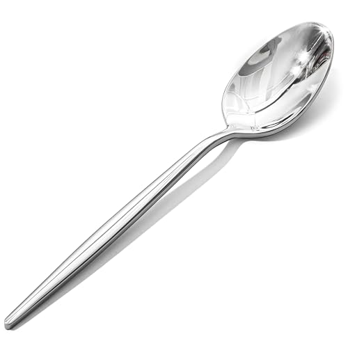 KINGSTONE 4-Piece Dinner Spoon Set - 8.2" Stainless Steel Silverware