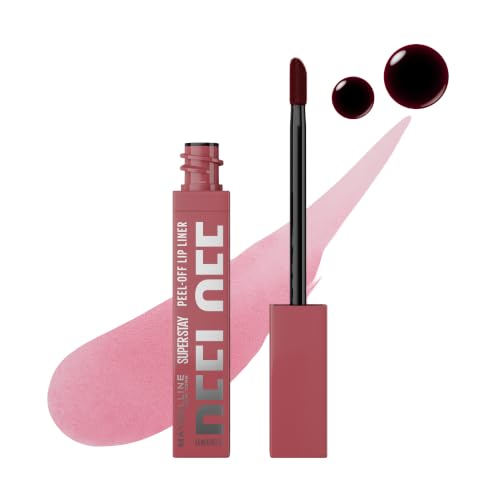 Maybelline Super Stay Peel Off Lip Liner - 24HR Matte Stain, Hydrating Formula, Sunset Berry