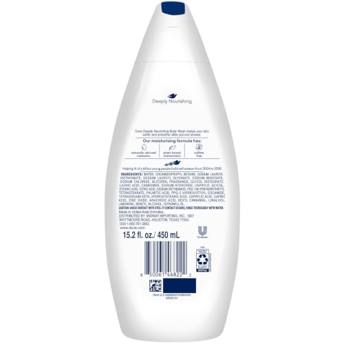 Dove Deeply Nourishing Body Wash 2-Pack - 15.2 Oz Each