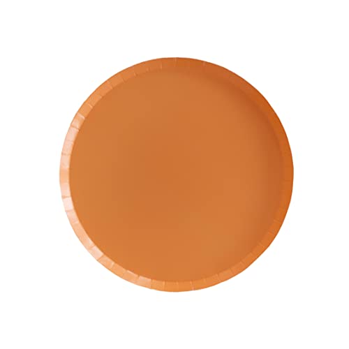 Jollity & Co Apricot Orange Paper Dinner Plates - 10" Pack of 8