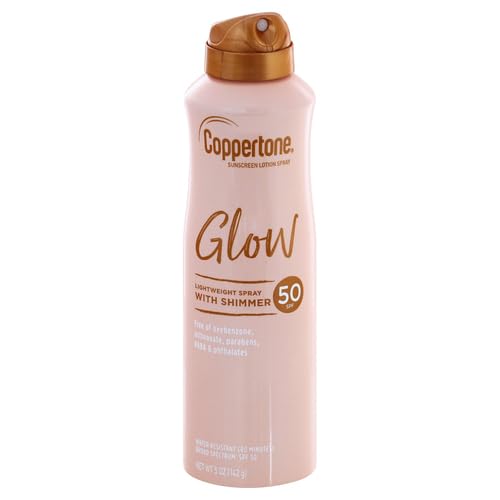 Coppertone Glow Shimmering Sunscreen Spray SPF 50 - 5 OZ