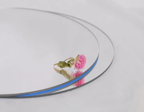 10-Inch Acrylic Round Mirrors - 8 Pack Self-Adhesive Wall Decor