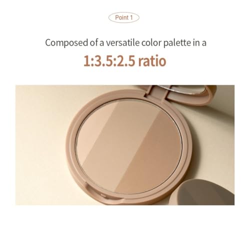 MACQUEEN NEWYORK Fake Up 3-Color Contour Palette - Beige Brown Shading