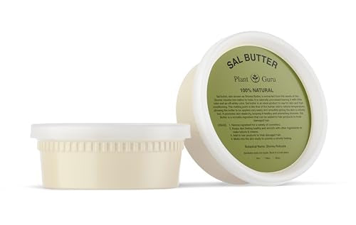 Plant Guru Raw Sal Seed Butter 8oz – Natural Moisturizer for Skin, Hair & DIY Body Care