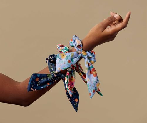 Rifle Paper Co. Garden Party Scrunchie with Printed Scarf Tie - 1 Pack