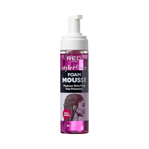 Red by Kiss Maximum Shine Wrap Mousse - Biotin & Vitamin E, 2 Pack