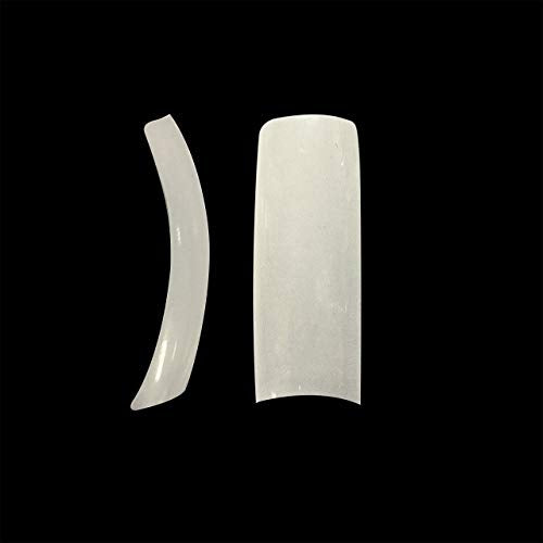 Vivace Natural Half Moon Acrylic Nail Tips – 11 Sizes with Case