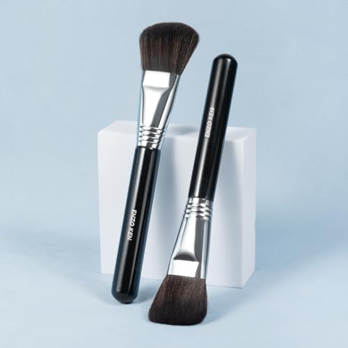 ENZO KEN Angled Contour Brush - Soft Fluffy Blush & Sculpting Makeup Brush
