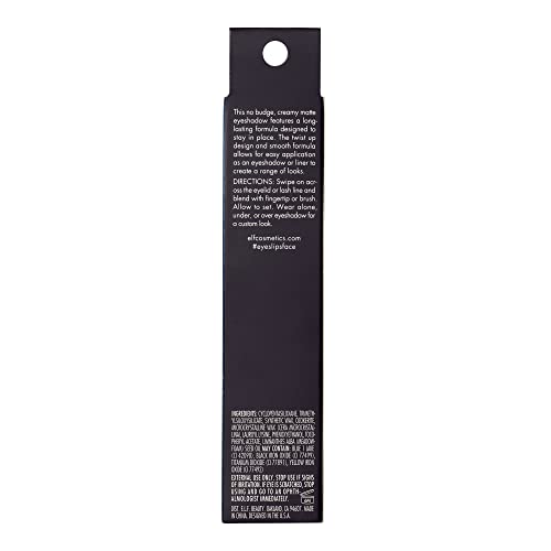 e.l.f. No Budge Matte Eyeshadow Stick - Out of Sight, Long-Wear Cream