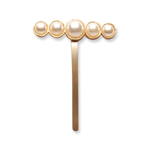 The Hair Edit Aureate Pearl Pin - Hair Accessory, Elegant Hairpin, Gold Finish