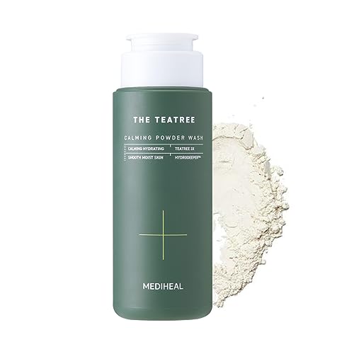 Mediheal Teatree Calming Powder Wash - Gentle Daily Facial Cleanser, 1.76 oz