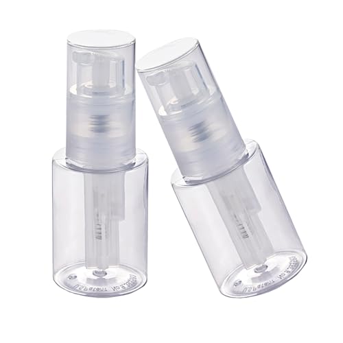 HSOMiD 2 Pack Empty Powder Spray Bottles - 120ml Applicators for Hair, Cleaning & Skin Care