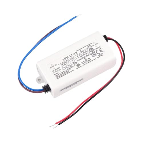 12V 1A Switching Power Supply for LED Lighting - 12W, IP42 Protection