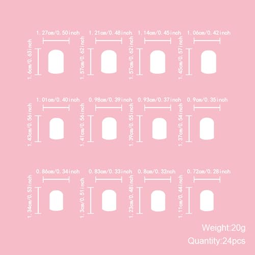 Floral Short Square Press On Nails Set for Women - Summer Flower Design, Glue-On Fake Nails