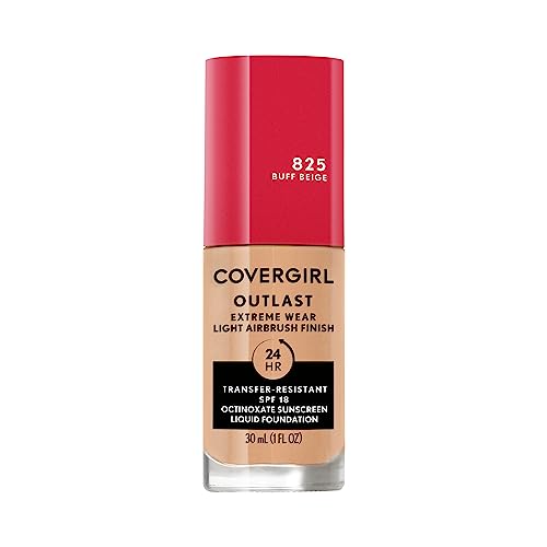 Covergirl Outlast 3-in-1 Full Coverage Liquid Foundation - Buff Beige, SPF 18
