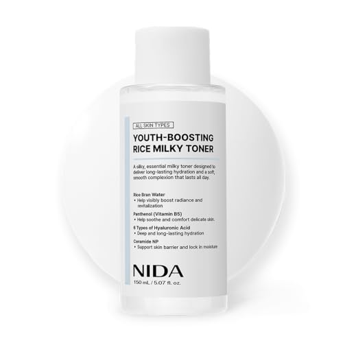 NIDA Rice Milky Toner for Glass Skin - Hydrating & Anti-Aging (150ml)