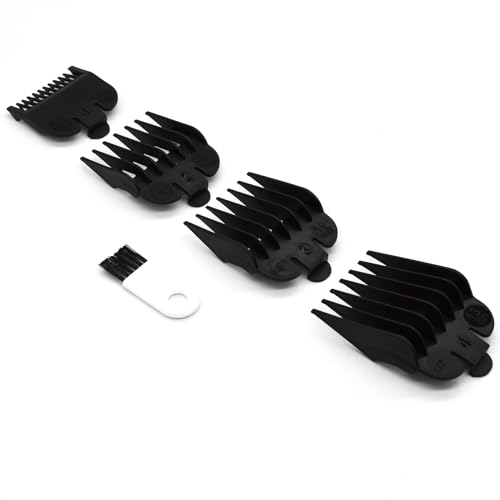 4-Piece Hair Clipper Guard Set for Wahl, 1/8" to 1/2" Attachment Combs