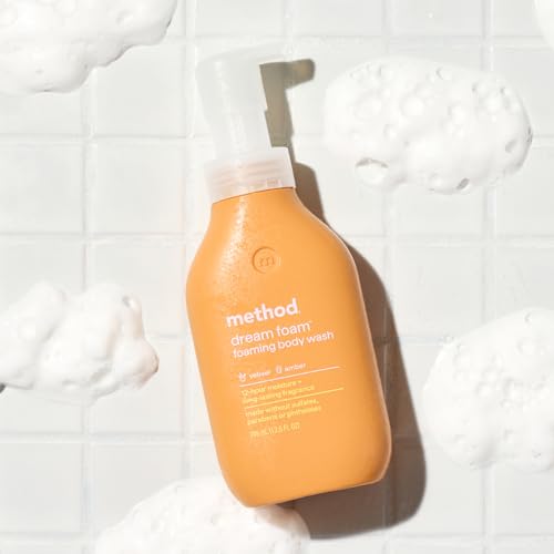 Method Dream Foam Foaming Body Wash Vetiver + Amber 13.5oz - Moisturizing & Scented