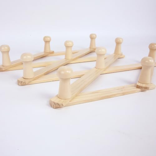 AMAPON Expandable Accordion Wall Hanger with 10 Pegs for Coats, Hats, and More