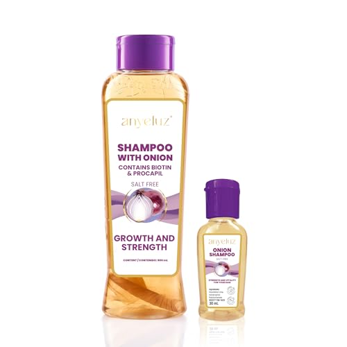 ANYELUZ Onion Shampoo Duo Kit with Travel Size - Odorless Hair Care