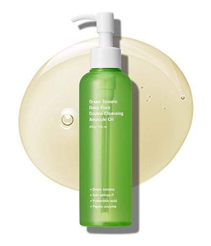 SUNGBOON EDITOR Green Tomato Cleansing Oil - Makeup Remover & Blackhead Treatment, 7.05 fl oz