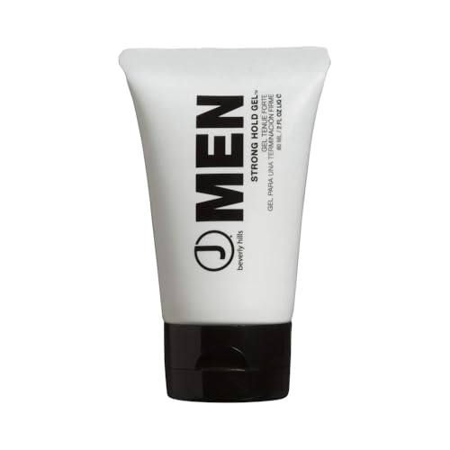 J Beverly Hills Men's Strong Hold Hair Gel with Aloe Vera - 2 Fl Oz