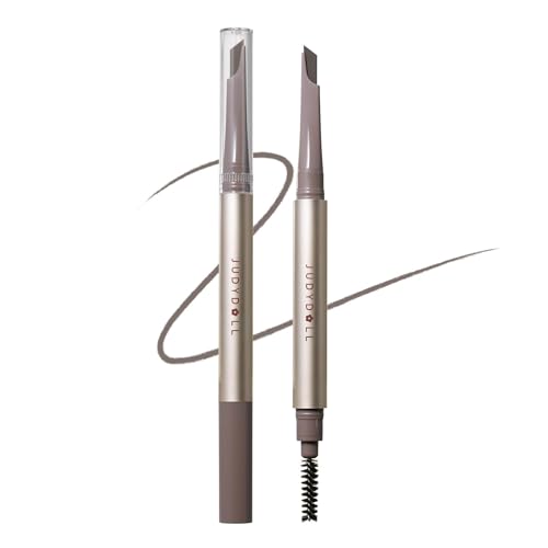 JUDYDOLL Precision Auto Brow Pencil - 02 Ash Brown, Waterproof & Long-Lasting