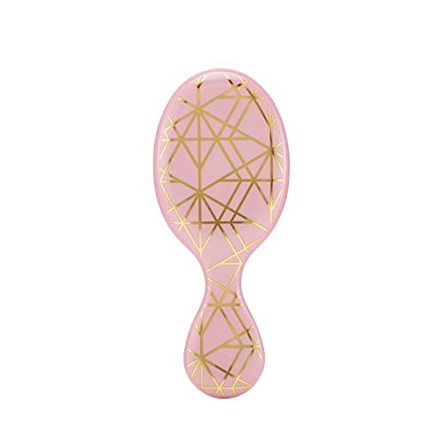 Wet Brush Mini Detangler Hair Brush - Peach Geo, Travel Size