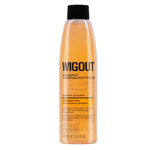 Style Factor WIGOUT Wig Shampoo - pH Balanced & Moisturizing 6.8 Fl Oz