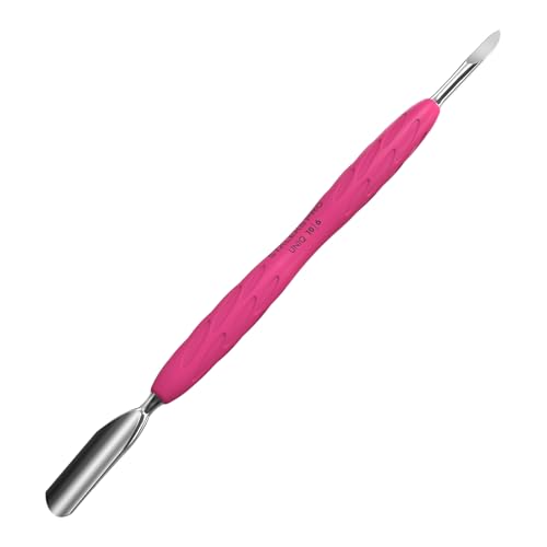 Staleks Pro UNIQ 10 Dual-Ended Manicure Pusher with Silicone Handle