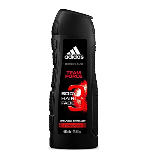 Adidas Team Force Shower Gel for Men - 400ml Refreshing Body Wash