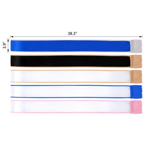 Satin Sash with Tassels for Adults - 3.9" Wide x 74.8" Long