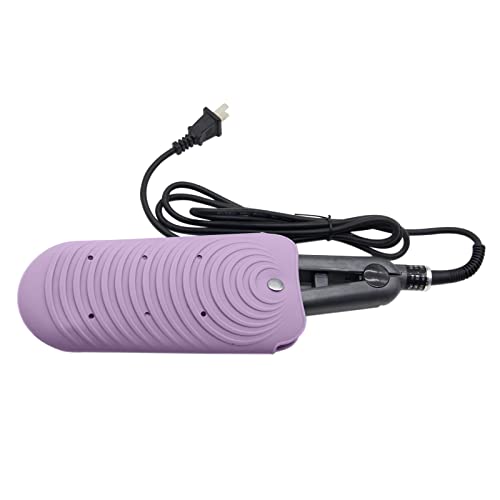 Huakaile Purple Heat Insulating Silicone Travel Mat for Hair Styling Tools